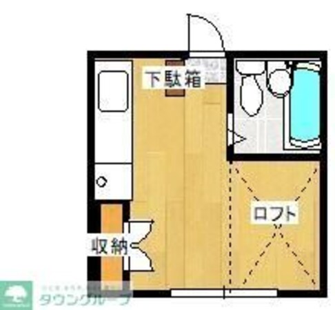 高尾シティコーポの物件間取画像